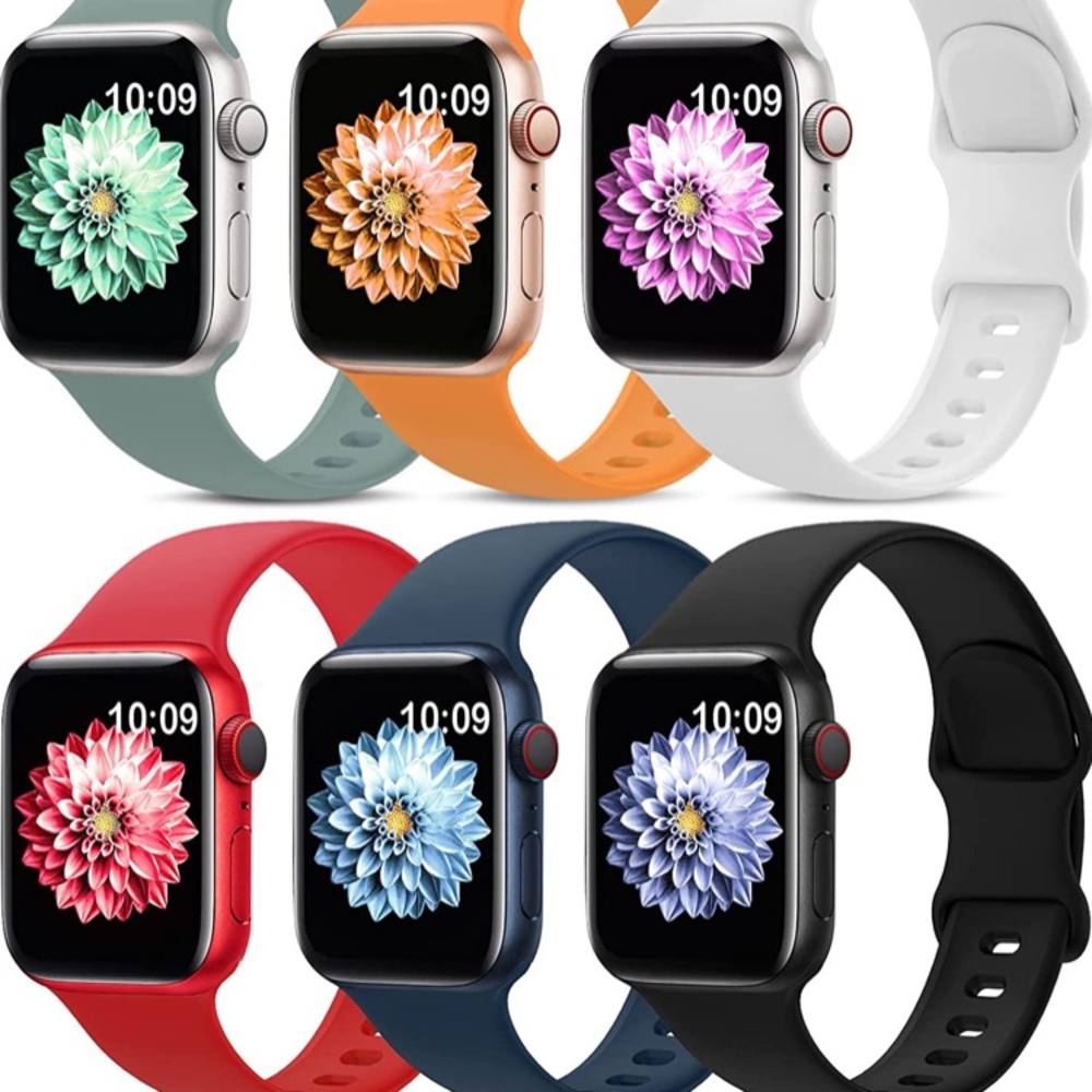 6 Pack Waterproof Apple Watch Sports Bands